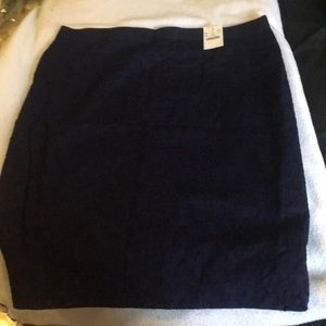 Navy J Crew pencil skirt size 12 NWT